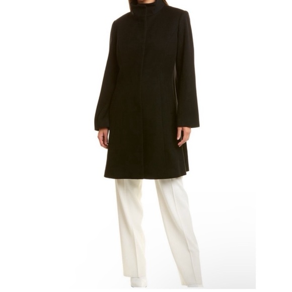 Sofia Cashmere Funnel Neck Coat - Picture 3 of 9